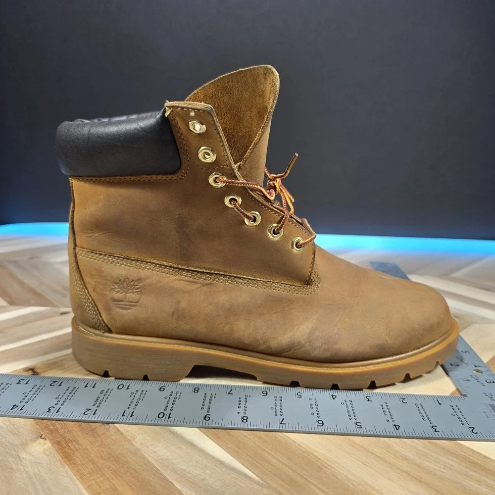 Timberland 6 Inch Basic Waterproof Men 12 18094 Wheat Nubuck Insulated Boots
